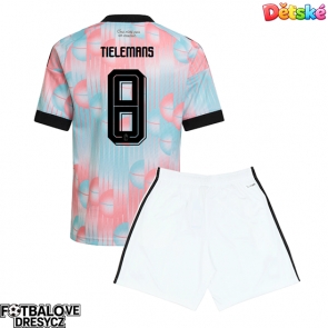 Belgie Youri Tielemans #8 Dětské Venkovní dres komplet MS 2026 Krátký Rukáv (+ trenýrky)